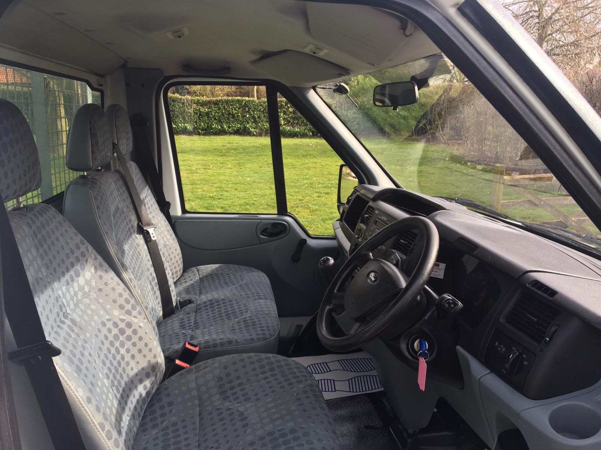 2008/08 REG FORD TRANSIT 100 T350M RWD WHITE DIESEL DROPSIDE, SHOWING 0 FORMER KEEPERS *NO VAT* - Image 14 of 17