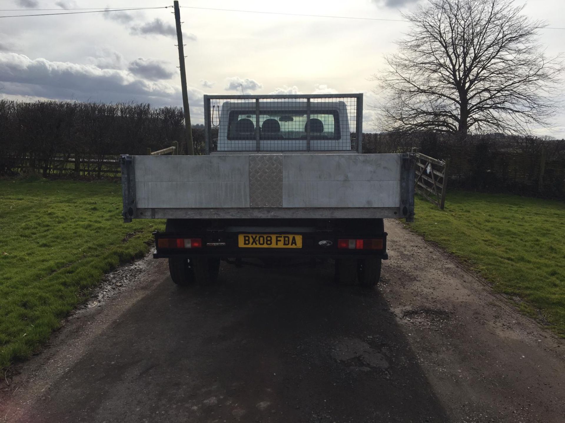 2008/08 REG FORD TRANSIT 100 T350M RWD WHITE DIESEL DROPSIDE, SHOWING 0 FORMER KEEPERS *NO VAT* - Image 11 of 17