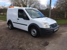 2012/62 REG FORD TRANSIT CONNECT 90 T220 WHITE DIESEL PANEL VAN, SHOWING 0 FORMER KEEPERS *NO VAT*