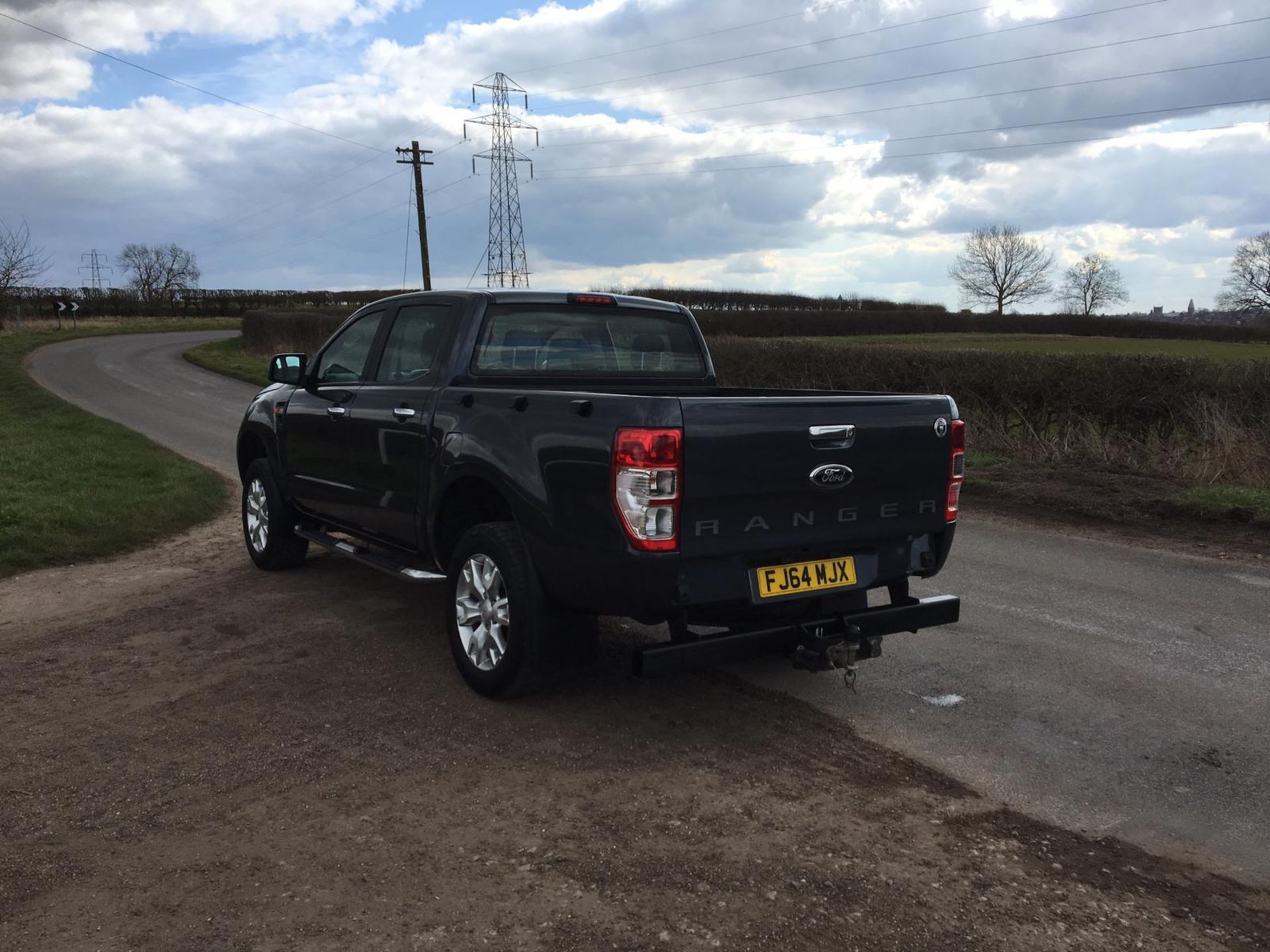 2015/64 REG FORD RANGER DIESEL GREY PICK-UP 2.2, SHOWING 0 FORMER KEEPERS *NO VAT* - Image 4 of 15