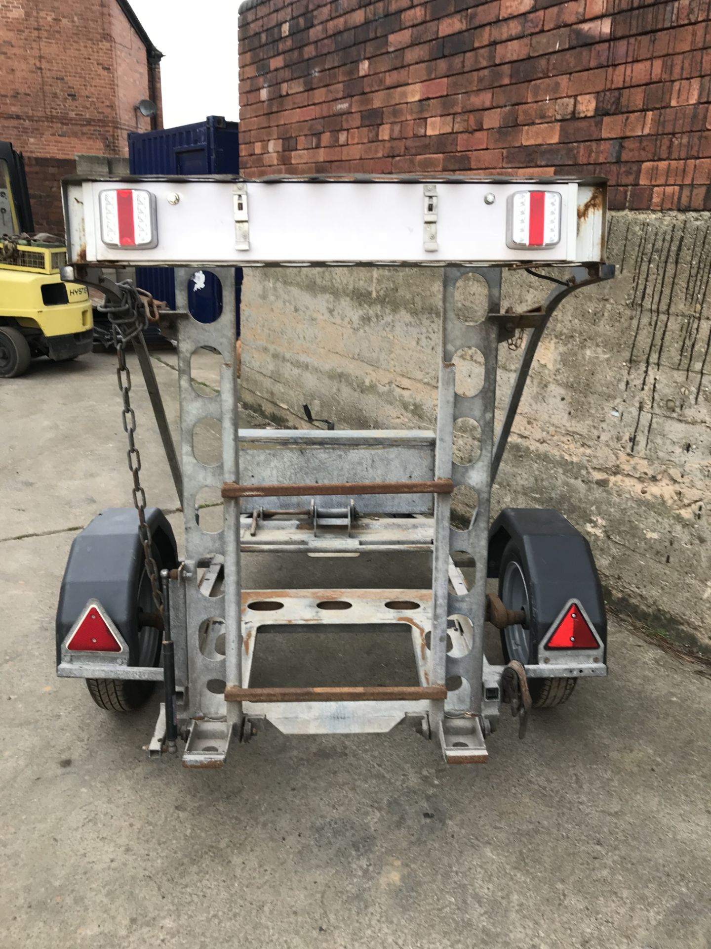 2012 INDESPENSION SINGLE AXLE TRAILER, TO SUIT SINGLE DRUM ROLLER C/W LED LIGHTS *PLUS VAT* - Bild 2 aus 6