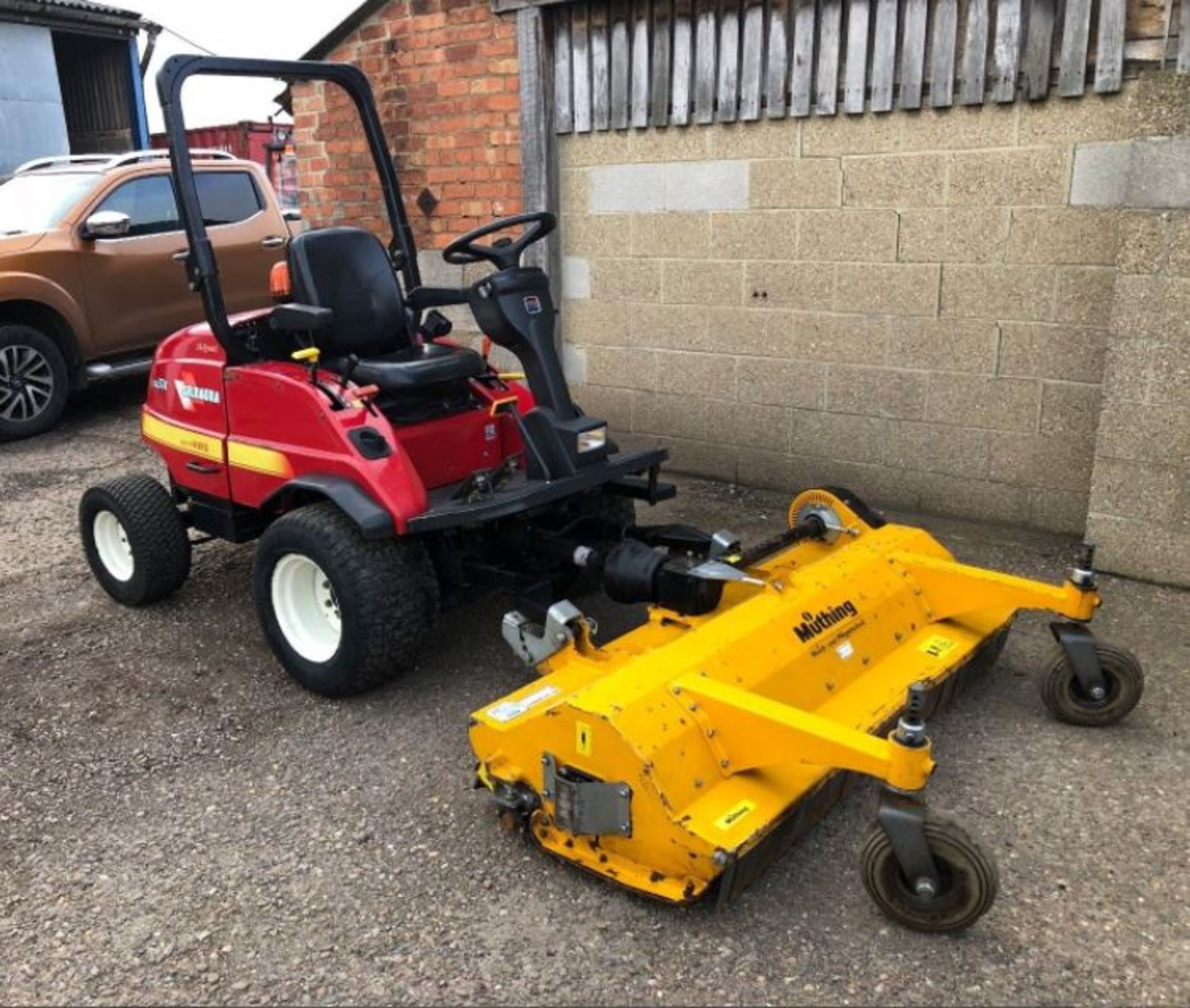 SHIBAURA CM374 UPFRONT FLAIL RIDE ON MOWER, YEAR 2010, 4 X 4, DIESEL *PLUS VAT*