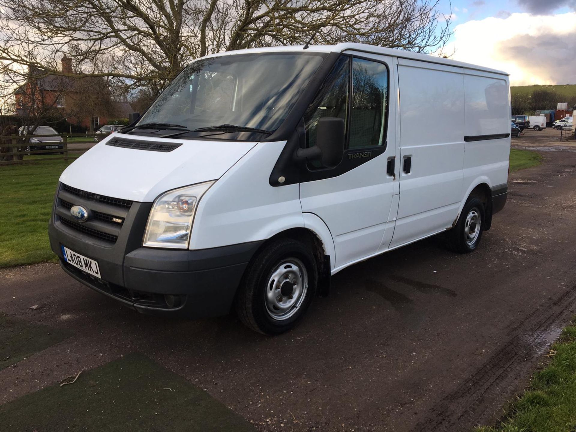 2008/08 REG FORD TRANSIT 85 T280S FWD WHITE DIESEL PANEL VAN, SHOWING 0 FORMER KEEPERS *NO VAT* - Image 3 of 14