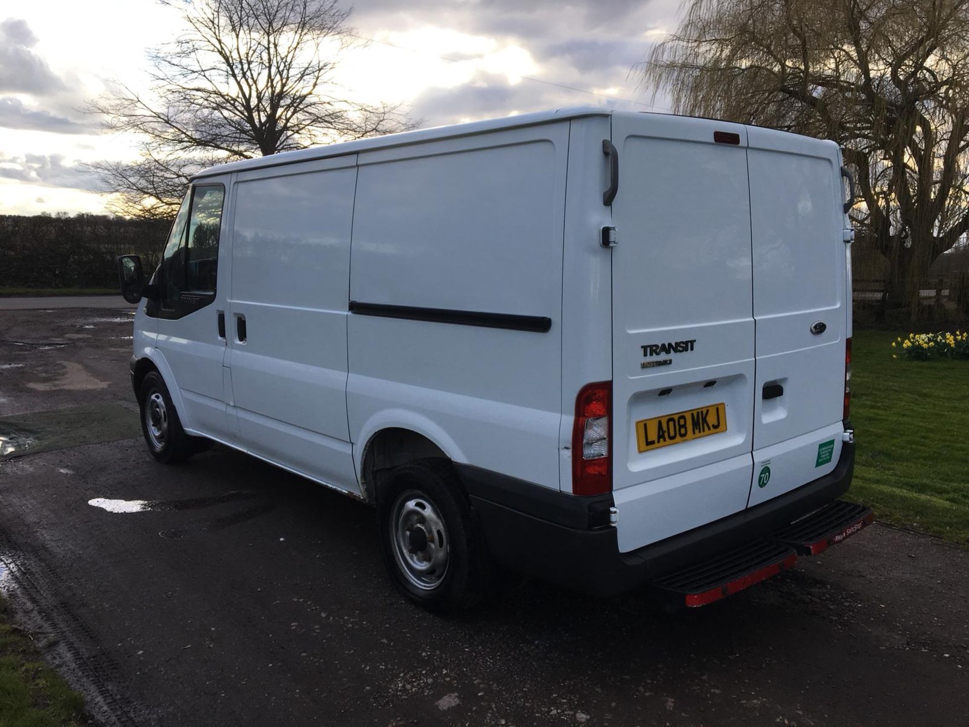 2008/08 REG FORD TRANSIT 85 T280S FWD WHITE DIESEL PANEL VAN, SHOWING 0 FORMER KEEPERS *NO VAT* - Image 14 of 14