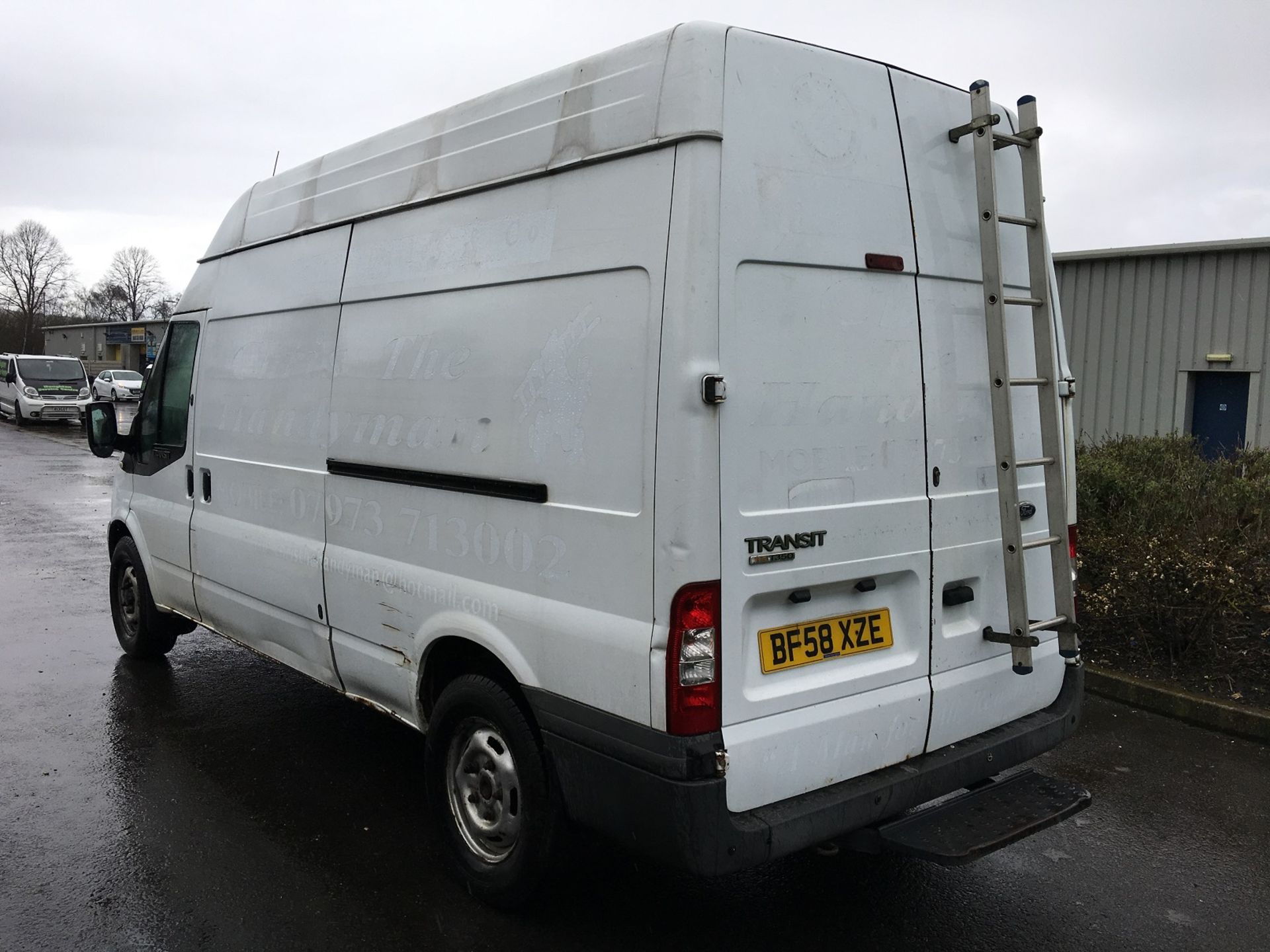 2008/58 REG FORD TRANSIT 115 T350L RWD WHITE DIESEL PANEL VAN - NEW MOT! *PLUS VAT* - Image 4 of 15