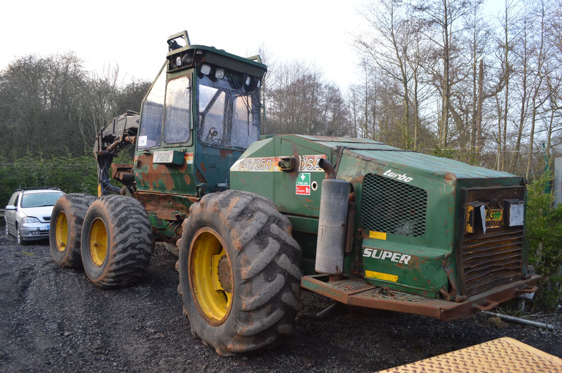 DS - FMG 746/250 SUPER EVA TURBO, 136HP *PLUS VAT*   6 WHEEL WORKING FRONT GRAB SHOWING - 23007 - Bild 2 aus 11