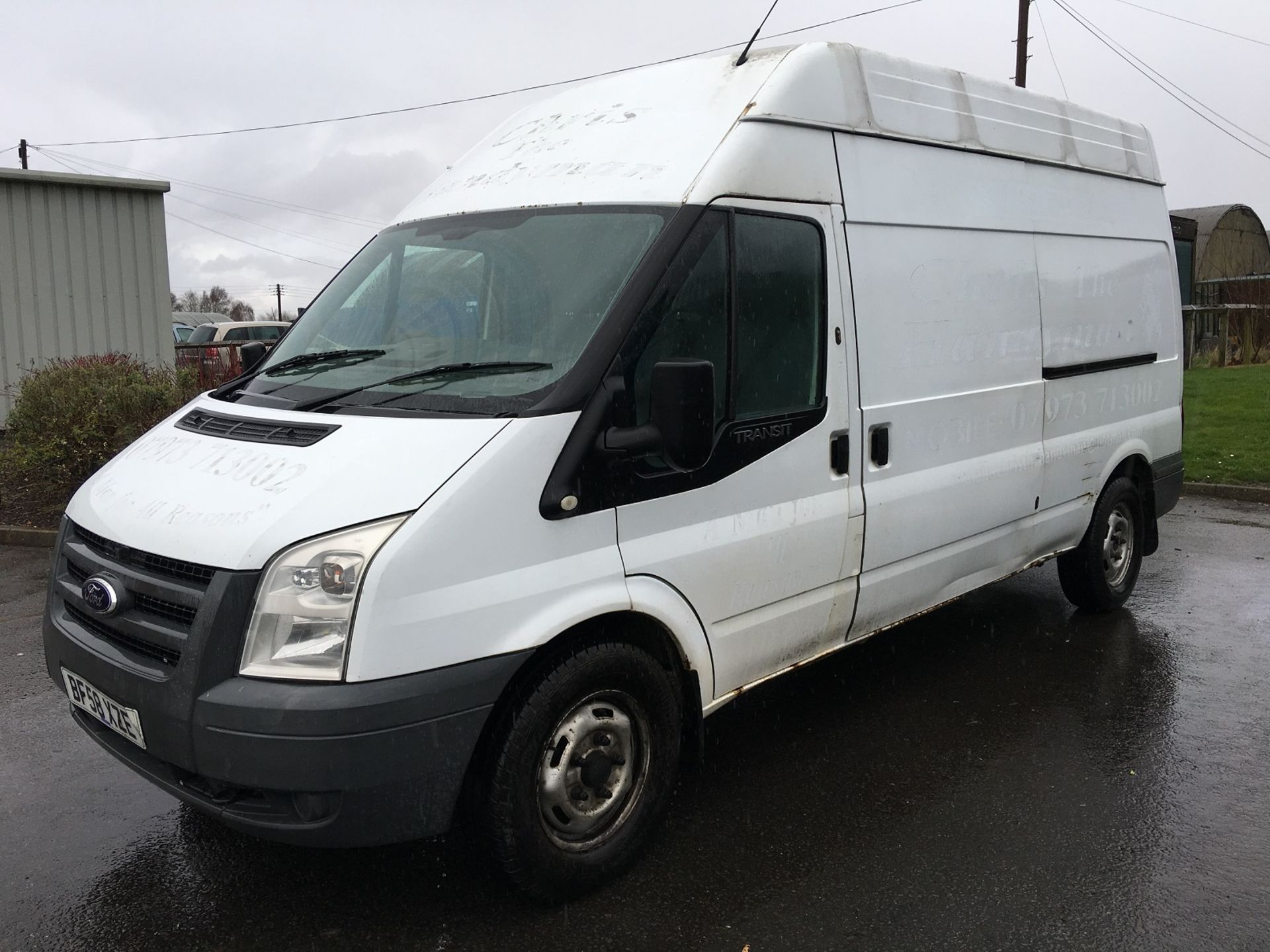 2008/58 REG FORD TRANSIT 115 T350L RWD WHITE DIESEL PANEL VAN - NEW MOT! *PLUS VAT* - Image 3 of 15