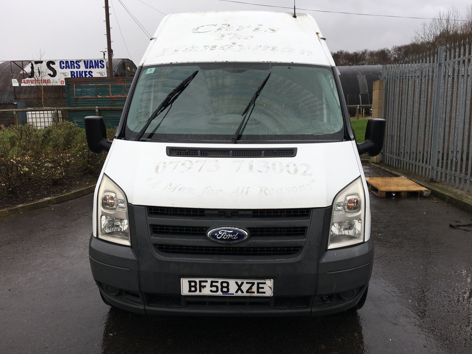 2008/58 REG FORD TRANSIT 115 T350L RWD WHITE DIESEL PANEL VAN - NEW MOT! *PLUS VAT* - Image 2 of 15