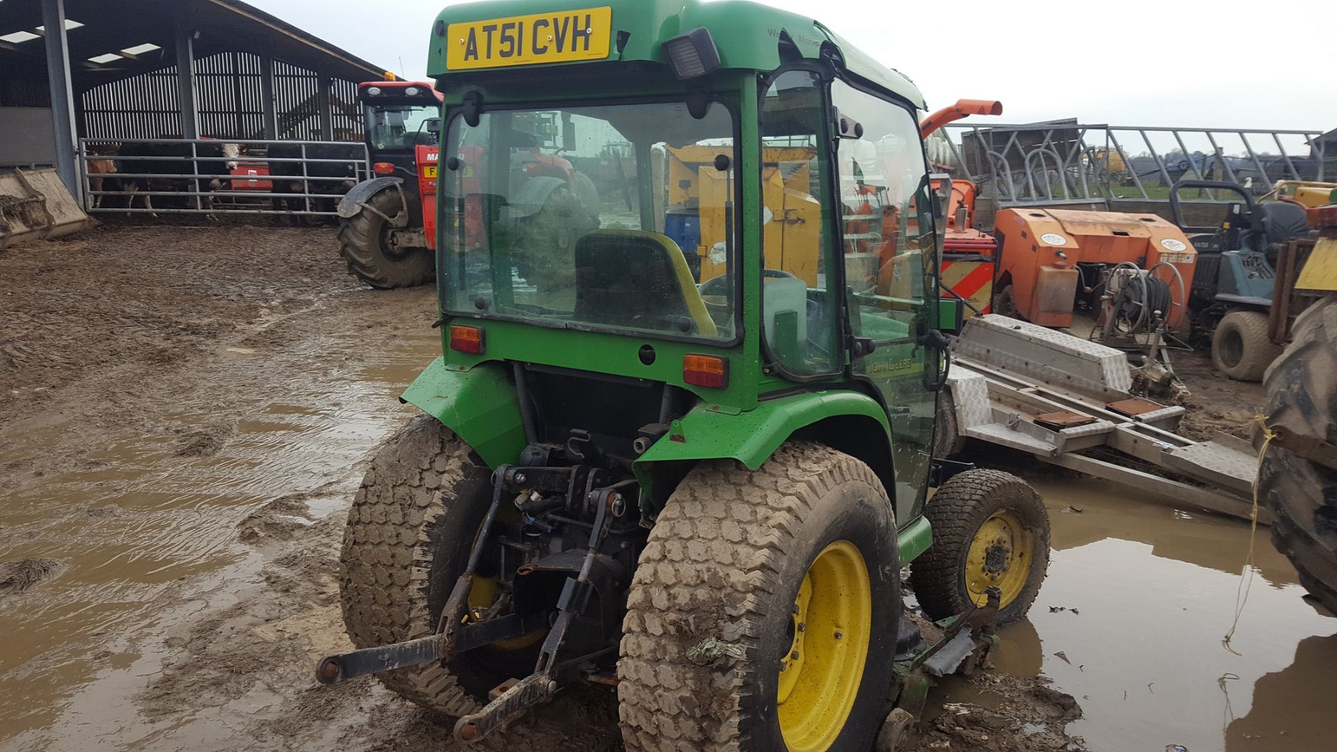 2002/51 REG JOHN DEERE 4310 TRACTOR / RIDE ON LAWN MOWER WITH CAB *PLUS VAT* - Image 3 of 13