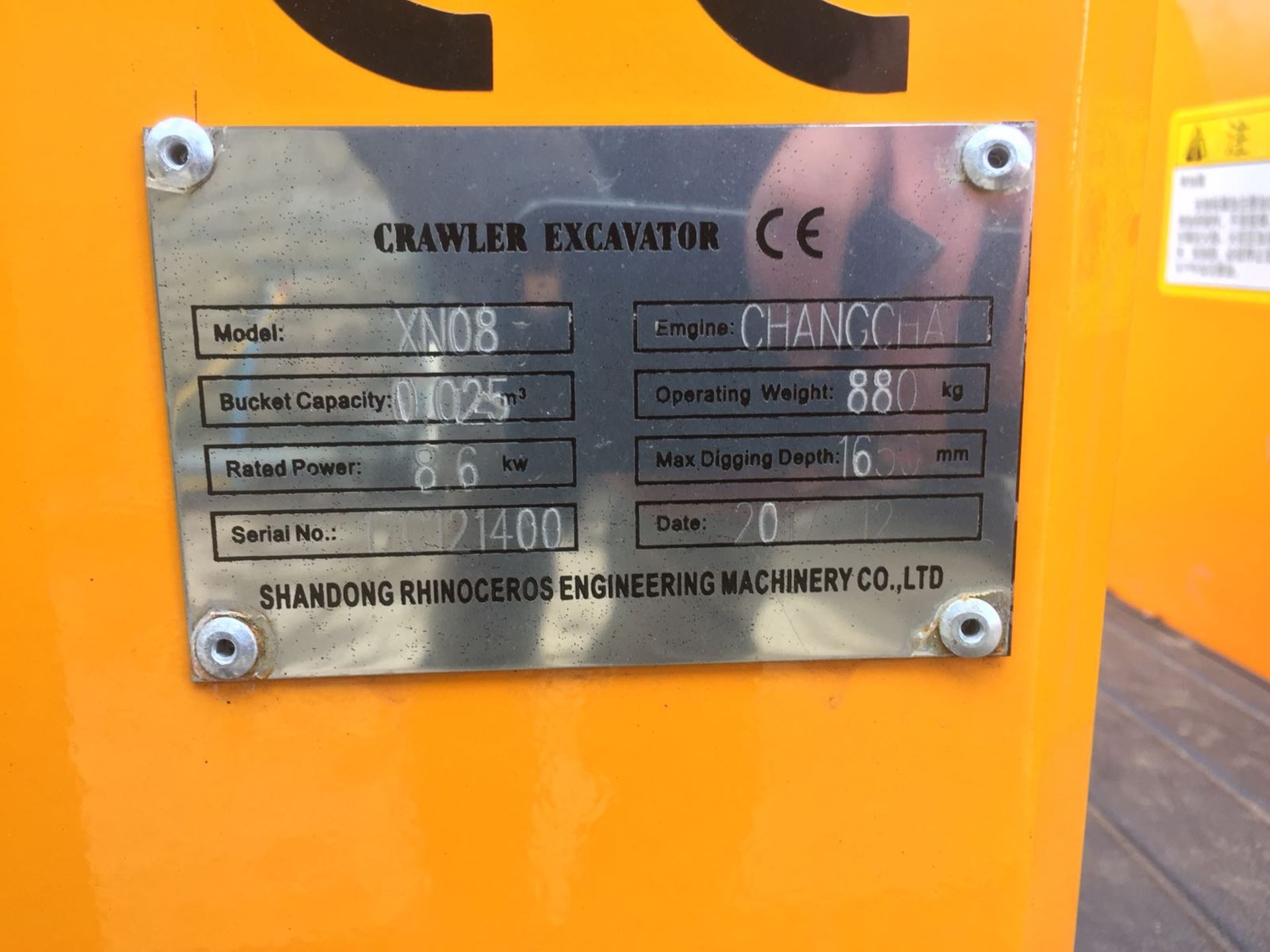 BRAND NEW MINI TRACKED EXCAVATOR MICRO RHINOCEROS XN08 *PLUS VAT* - Image 16 of 16