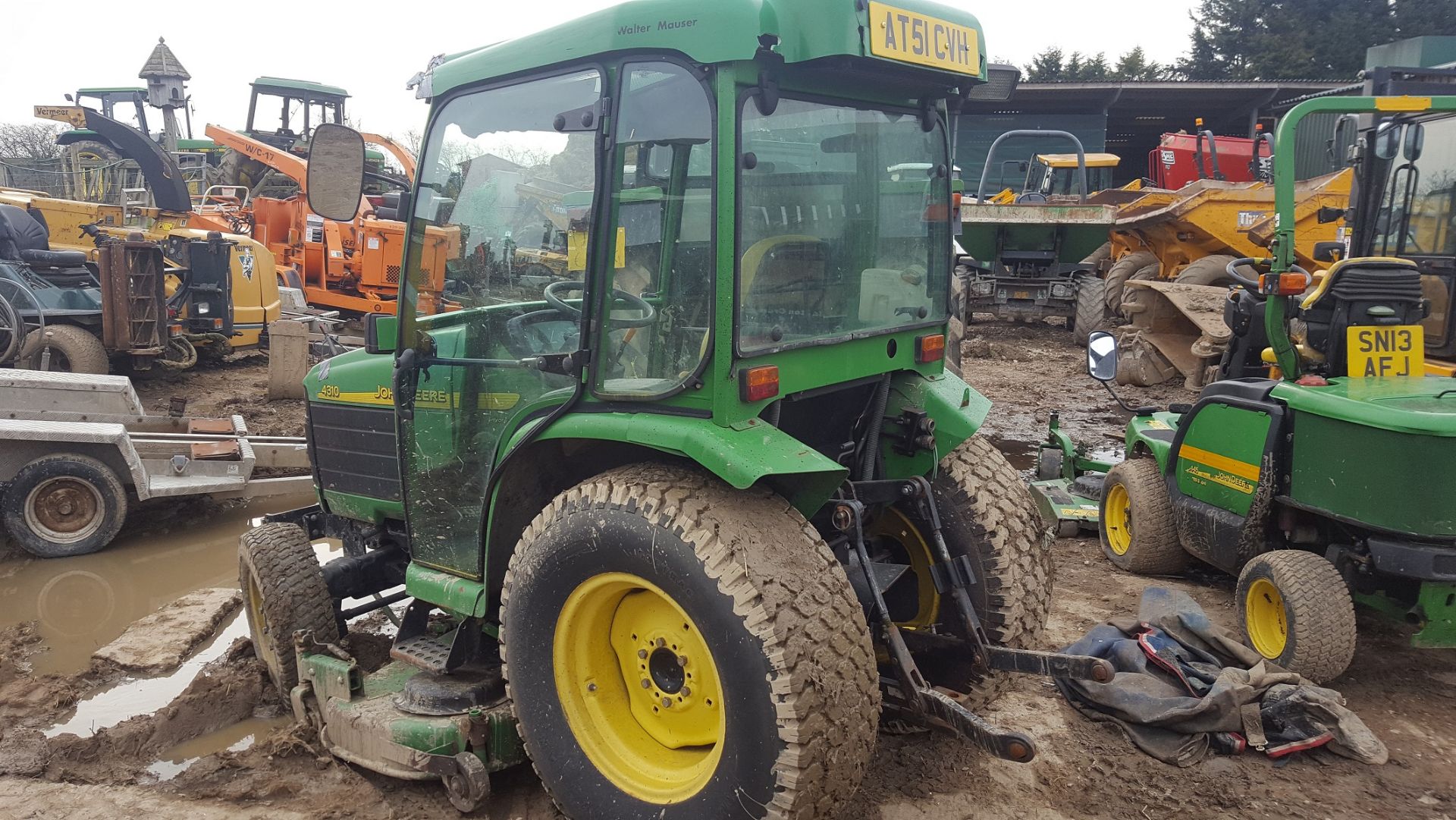 2002/51 REG JOHN DEERE 4310 TRACTOR / RIDE ON LAWN MOWER WITH CAB *PLUS VAT* - Image 2 of 13