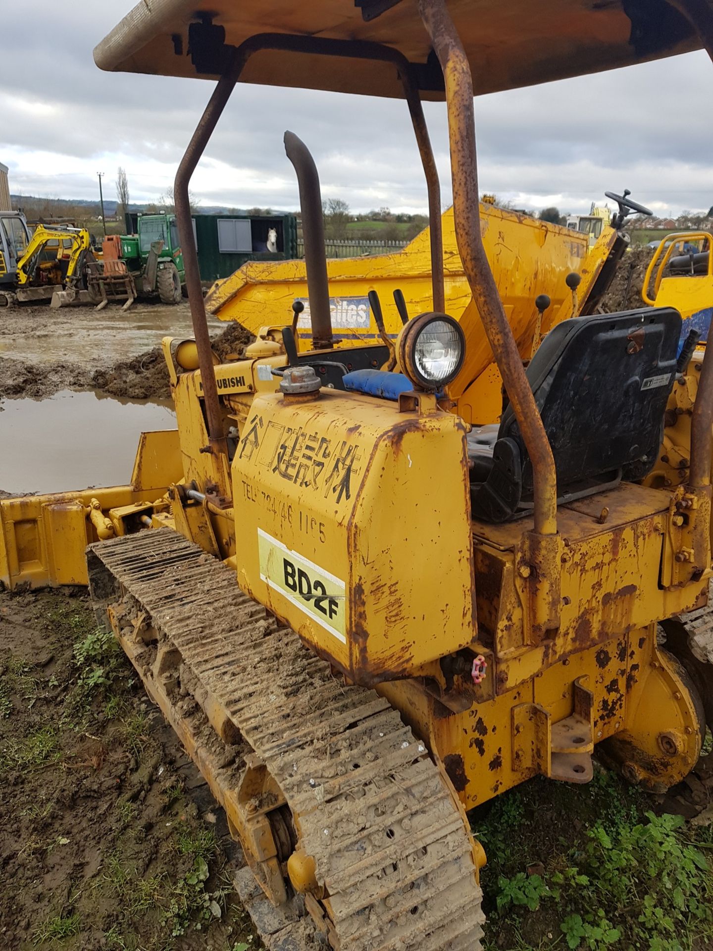 MITSUBISHI BD2F TRACKED CRAWLER TRACTOR / DOZER *PLUS VAT* - Image 3 of 9