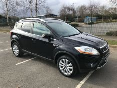 2010/60 REG FORD KUGA TITANIUM TDCI 140 2.0 DIESEL BLACK ESTATE *NO VAT*