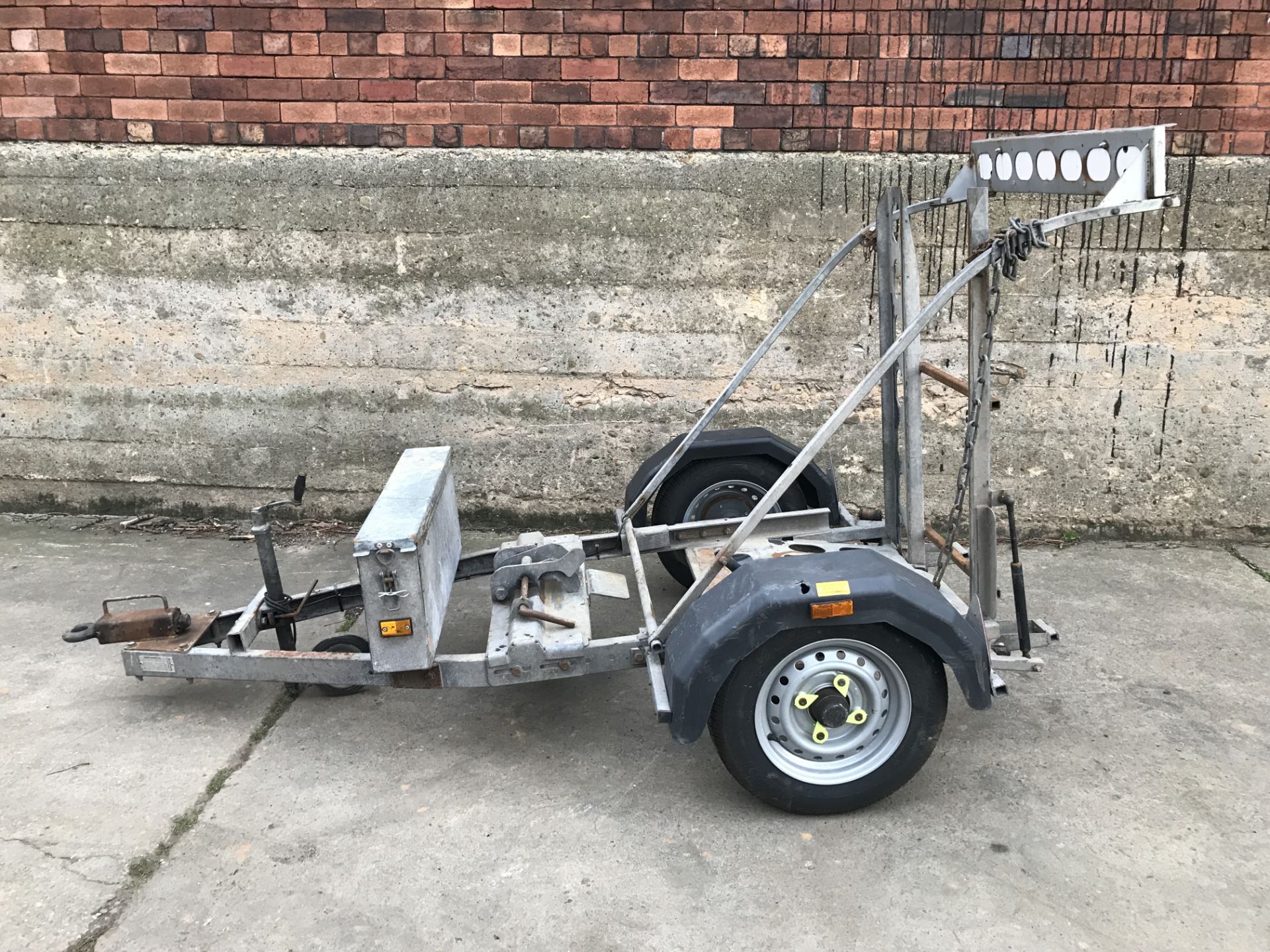 2012 INDESPENSION SINGLE AXLE TRAILER, TO SUIT SINGLE DRUM ROLLER C/W LED LIGHTS *PLUS VAT* - Bild 3 aus 6