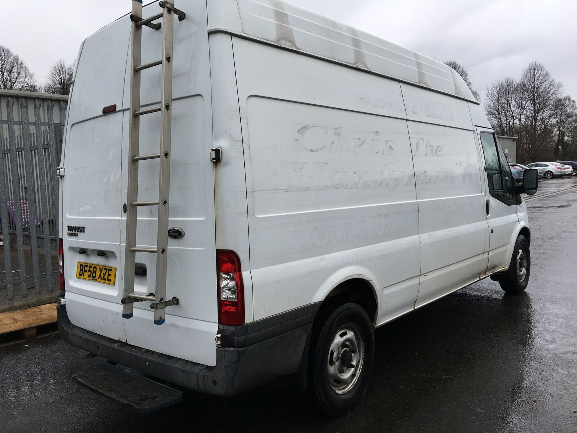 2008/58 REG FORD TRANSIT 115 T350L RWD WHITE DIESEL PANEL VAN *PLUS VAT* - Image 6 of 15