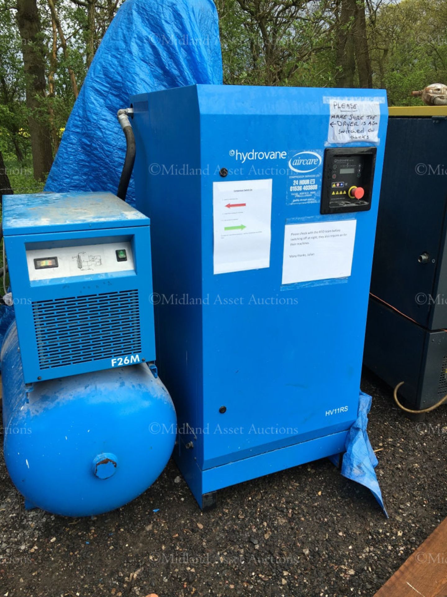 HYDROVANE HV11RS COMPRESSOR *PLUS VAT* - Image 2 of 9