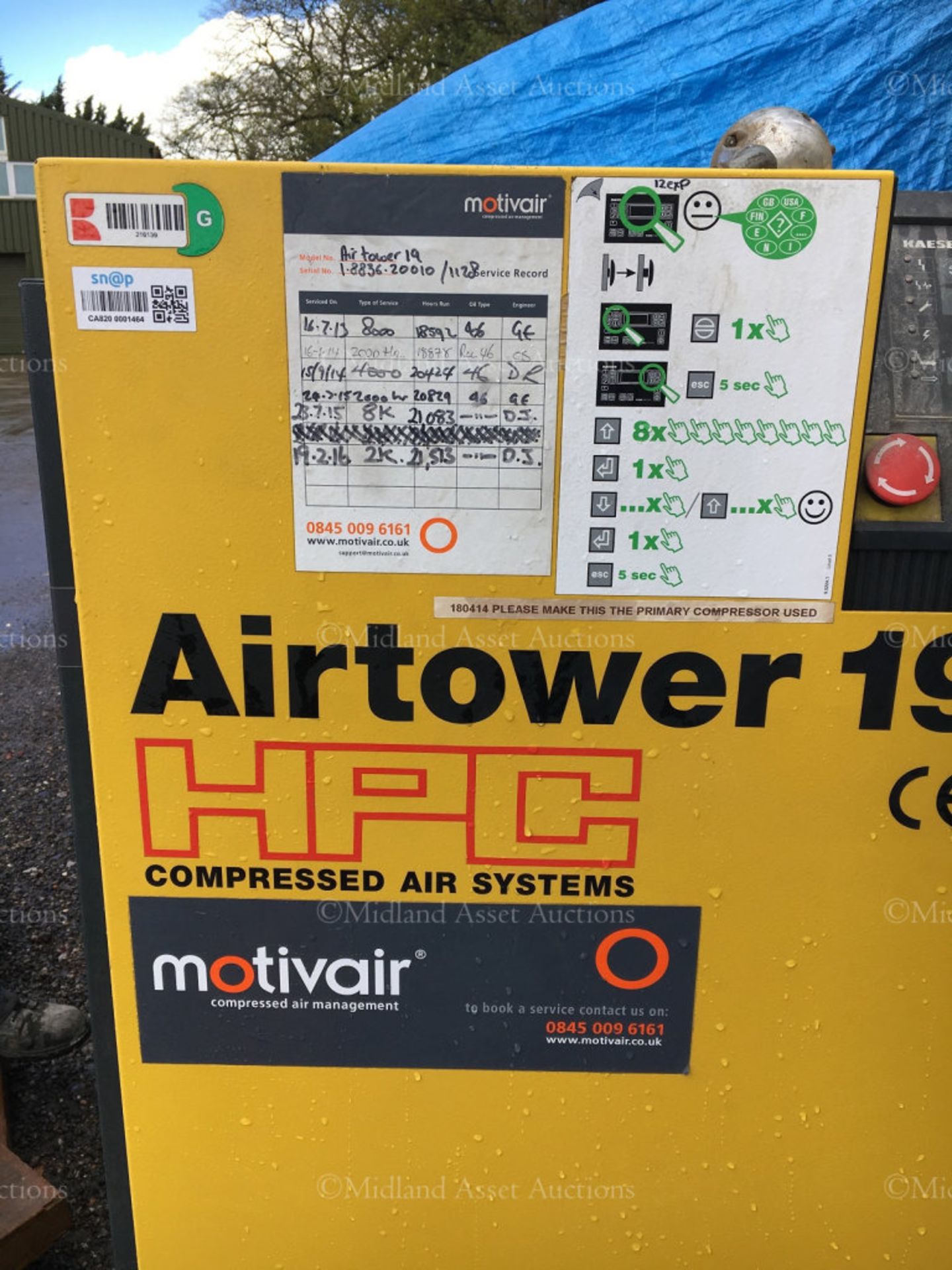 HPC PLUSAIR AIRTOWER 19 PACKAGED AIR COMPRESSOR *PLUS VAT* - Image 2 of 5