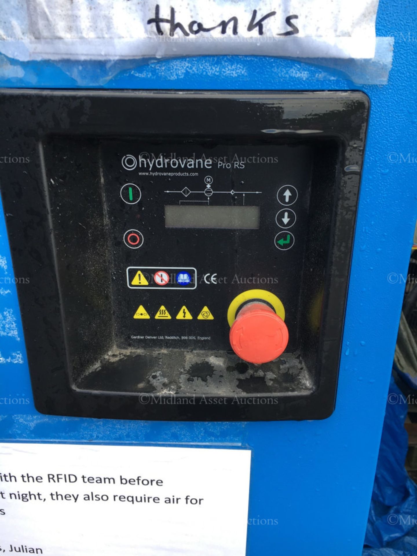 HYDROVANE HV11RS COMPRESSOR *PLUS VAT* - Image 5 of 9