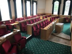 ROOM 31 - COMPLETE COUNCIL CHAMBERS - CINEMA SEATING 73 SEATS - ENTIRE CONTENTS