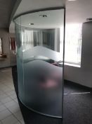 2 OR 3 GLASS OFFICE BOOTHS - SQUARE AND ROUND GLASS !!