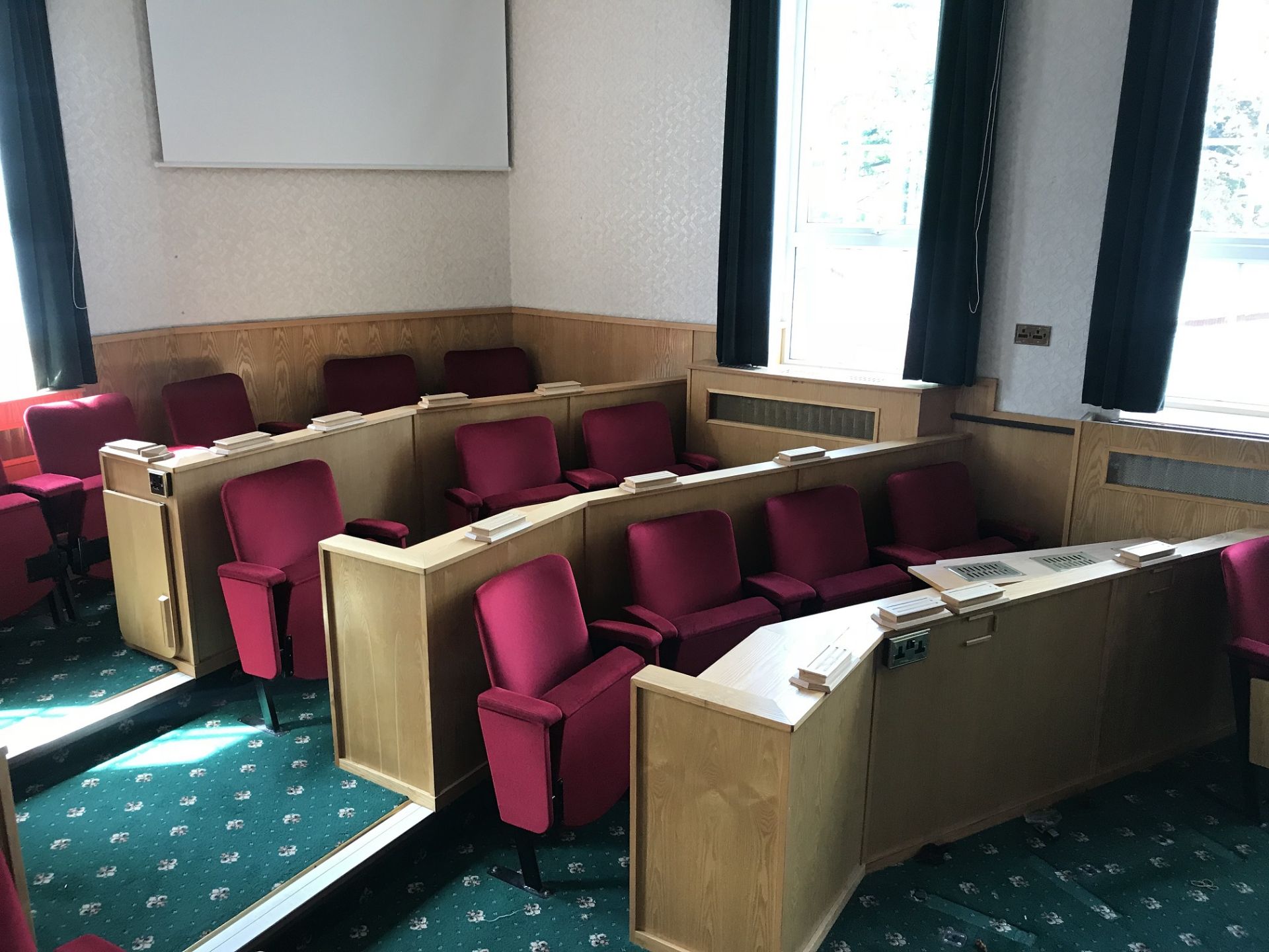 ROOM 31 - COMPLETE COUNCIL CHAMBERS - CINEMA SEATING 73 SEATS - ENTIRE CONTENTS - Image 3 of 7