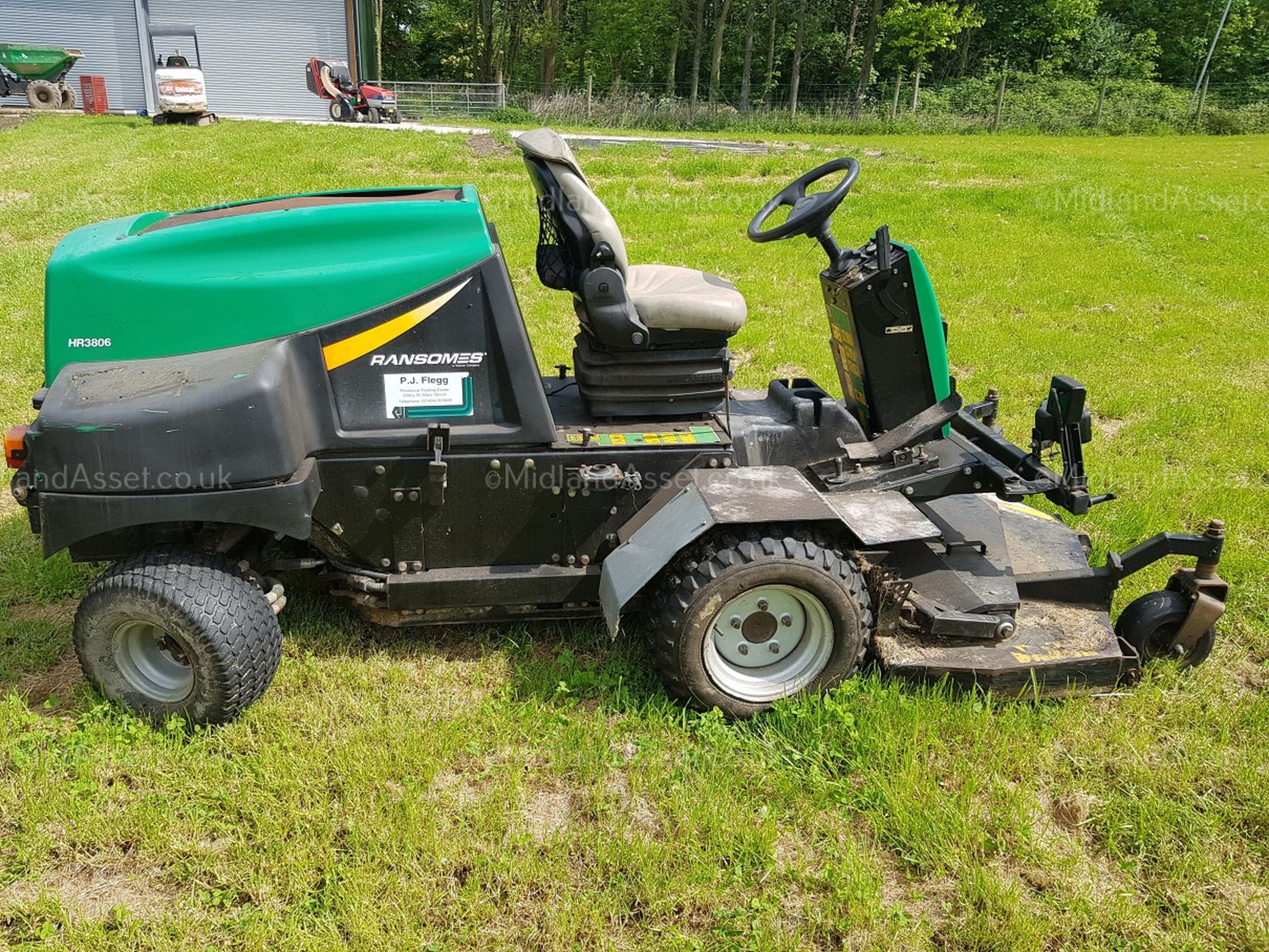 2008 RANSOMES HR3806 ROTARY MOWER, STARTS, DRIVES AND MOWS *PLUS VAT* - Image 9 of 9