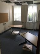 ROOM 5 - 2 DESKS , CARPET, BLINDS ETC