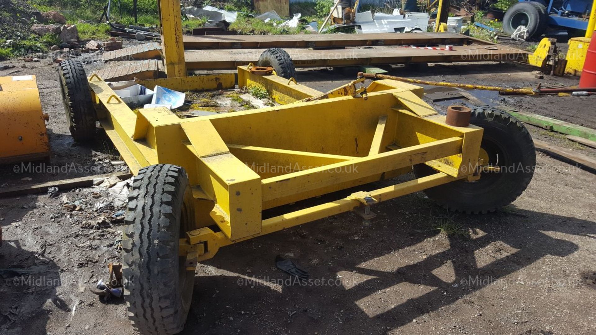 HEAVY DUTY 5 TONNE TRAILER, NEEDS REPAIR TO STEERING ARM - NO RESERVE *NO VAT* - Image 5 of 5