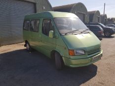 1992/J REG FORD TRANSIT CREW BUS 2.5 DIESEL ENGINE GREEN MINIBUS *NO VAT*