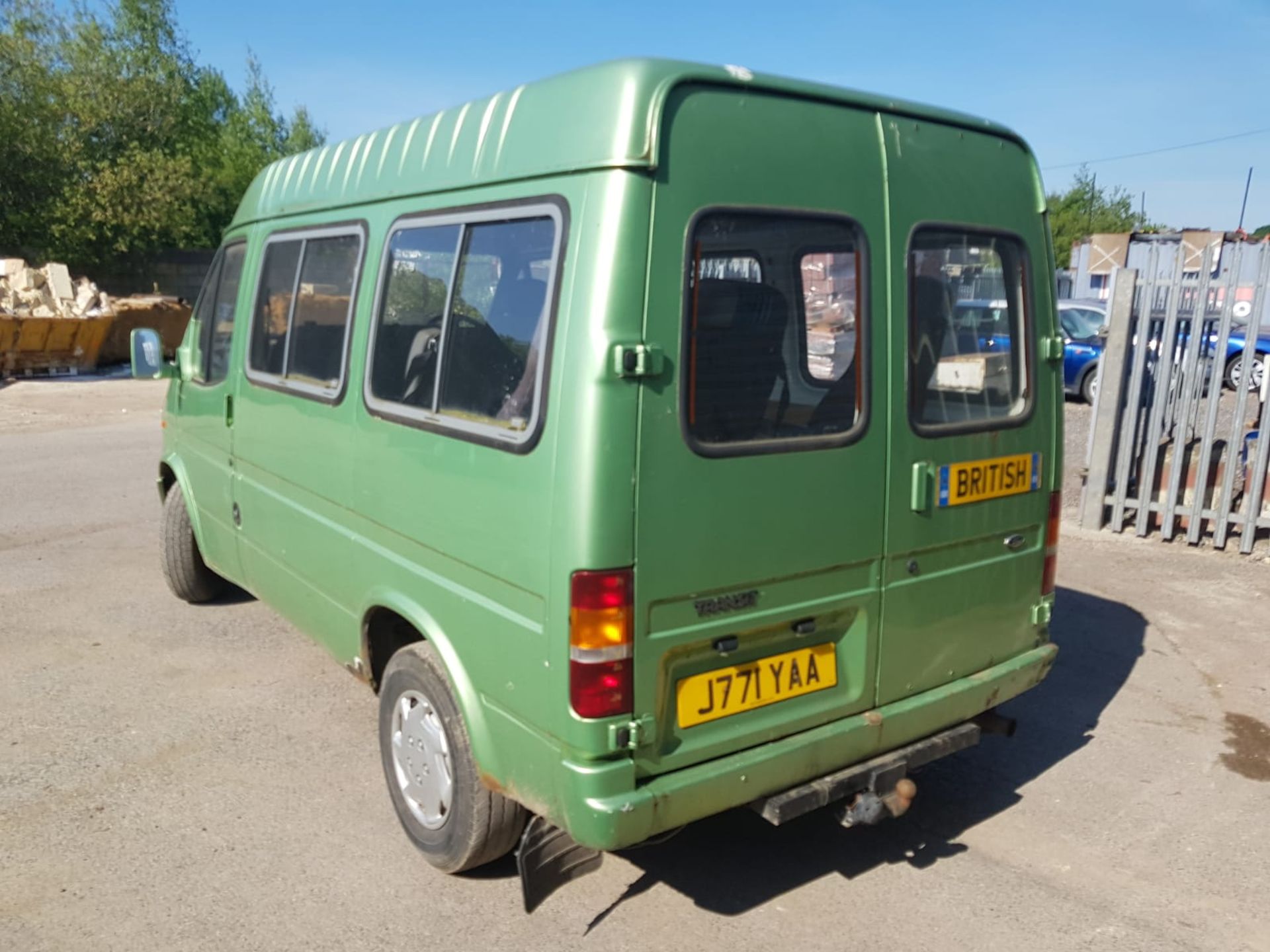 1992/J REG FORD TRANSIT CREW BUS 2.5 DIESEL ENGINE GREEN MINIBUS *NO VAT* - Image 3 of 10