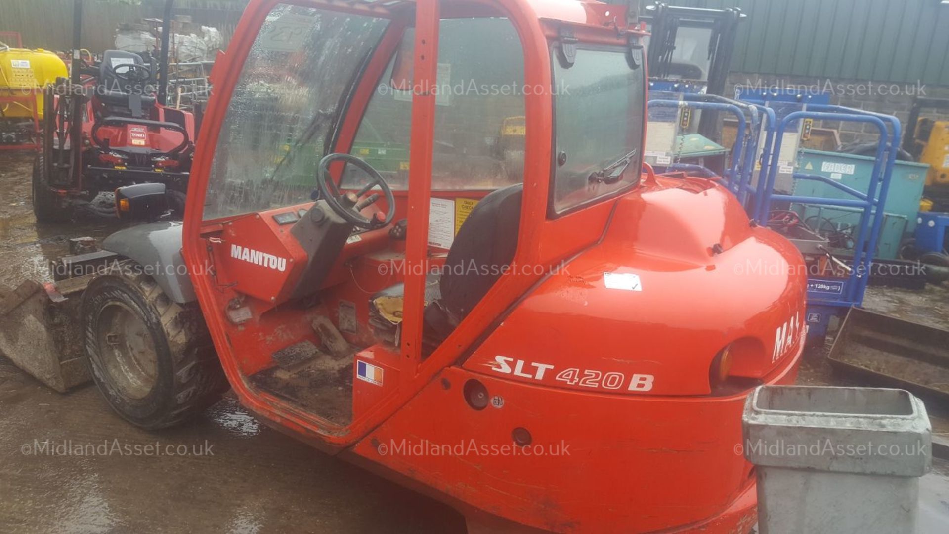 2008 MANITOU SLT420 B TWISCO TELEHANDLER, STARTS, DRIVES, LIFTS AND TIPS *PLUS VAT*