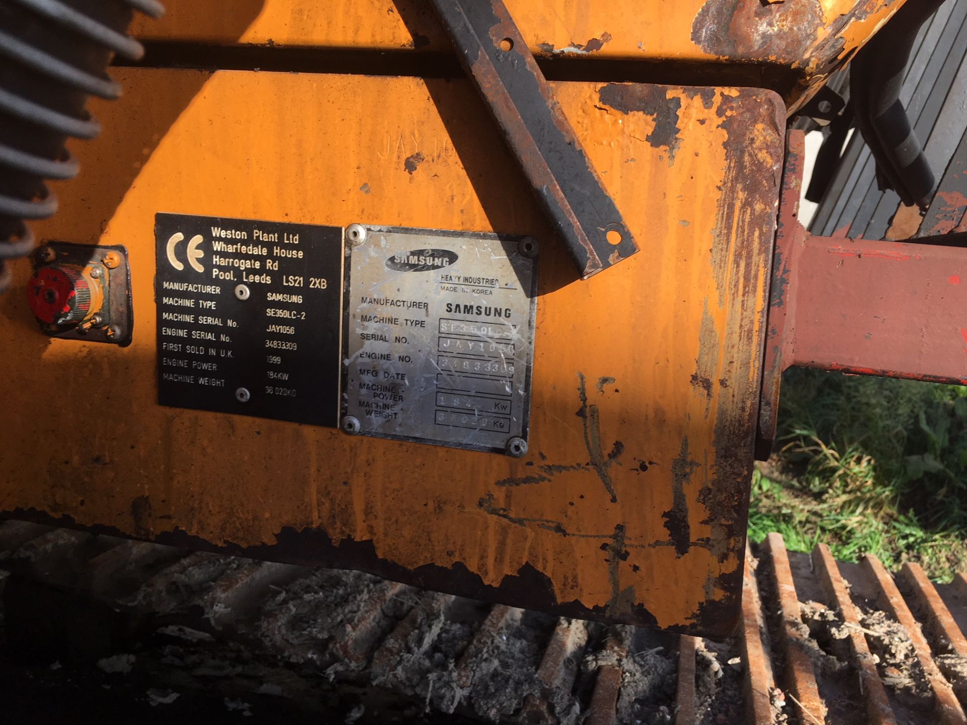 1999 SAMSUNG SE350LC-2 HYDRAULIC DIGGER / TRACKED EXCAVATOR 36 Tonne *PLUS VAT* - Image 2 of 4