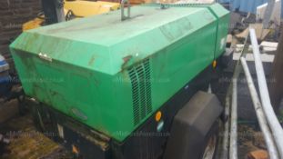 2008 INGERSOLL RAND 741 SINGLE AXLE DIESEL ENGINE COMPRESSOR *PLUS VAT*