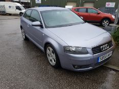 2005/05 REG AUDI A3 TFSI AUTOMATIC SILVER 2.0 PETROL 3 DOOR HATCHBACK *NO VAT*