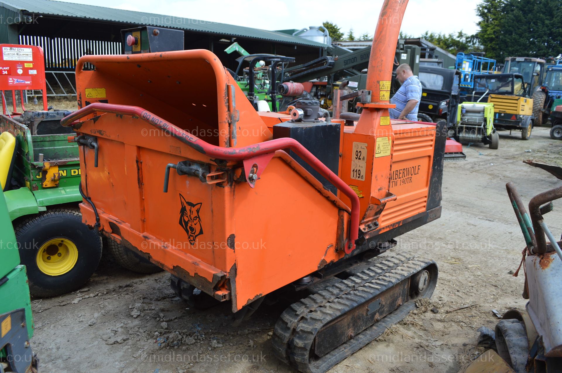 2008 TIMBERWOLF TRACKED WOOD CHIPPER TW 190TR *PLUS VAT* - Image 2 of 5