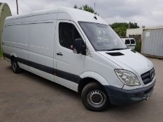 2009/59 REG MERCEDES SPRINTER 311 CDI LWB WHITE DIESEL PANEL VAN, SHOWING 2 FORMER KEEPERS