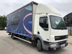 2006/06 REG DAF TRUCKS FA LF45.150 WHITE DIESEL CURTAIN-SIDED LORRY 7.5 TON - EX BT! *NO VAT*