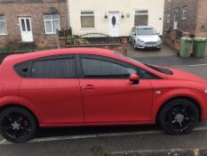 2007/07 REG SEAT LEON SPORT 102 RED PETROL 5 DOOR HATCHBACK *NO VAT*