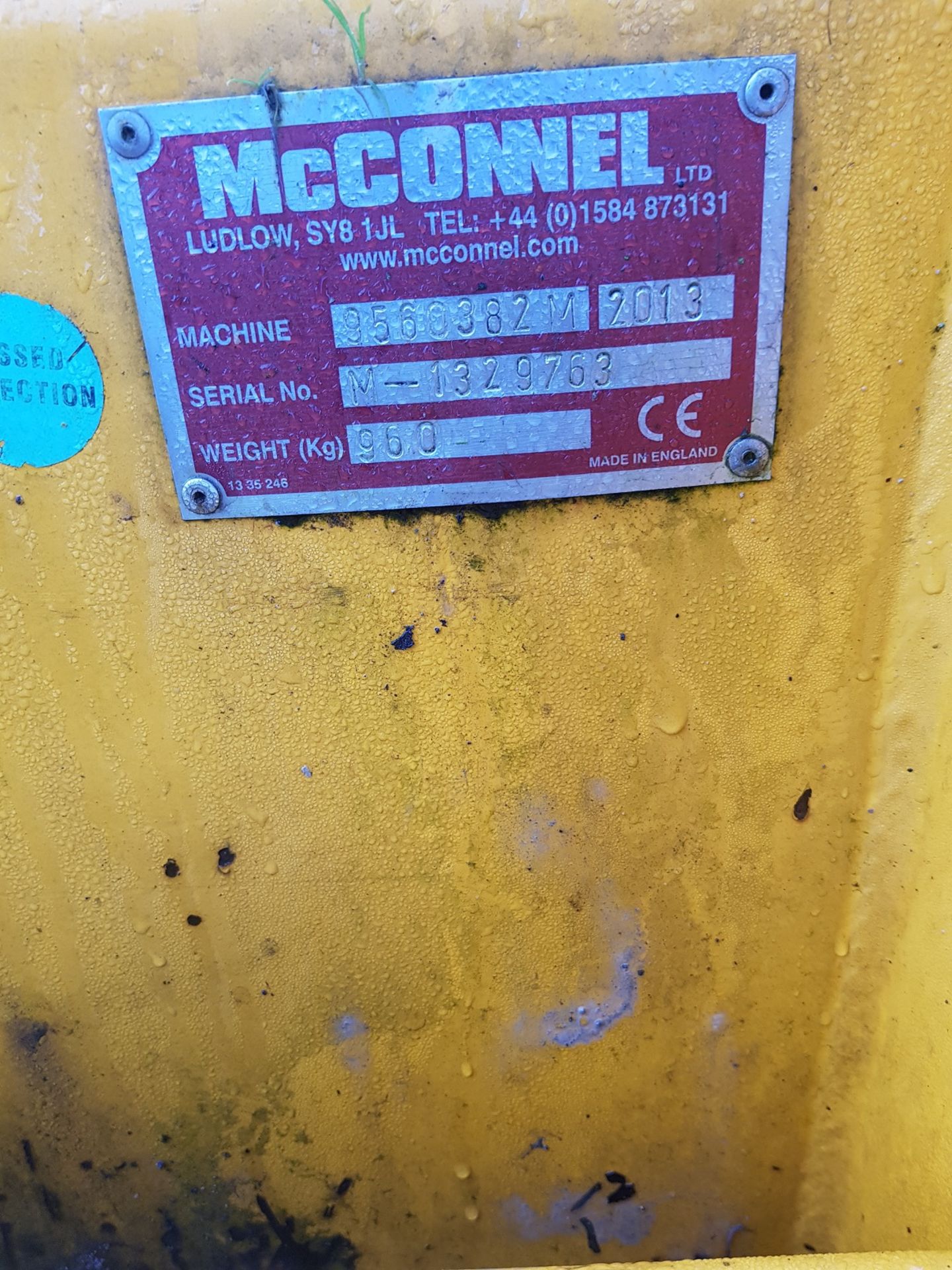 2013 McCONNEL MERLIN 2500 PTO FLAIL MOWER, WEIGHT 960KG *PLUS VAT* - Image 4 of 4
