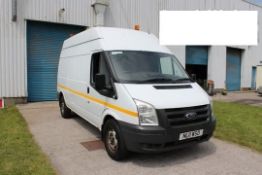 2011 FORD TRANSIT WORKSHOP 100 T350L RWD WHITE DIESEL PANEL VAN, SHOWING 0 FORMER KEEPERS *PLUS VAT*