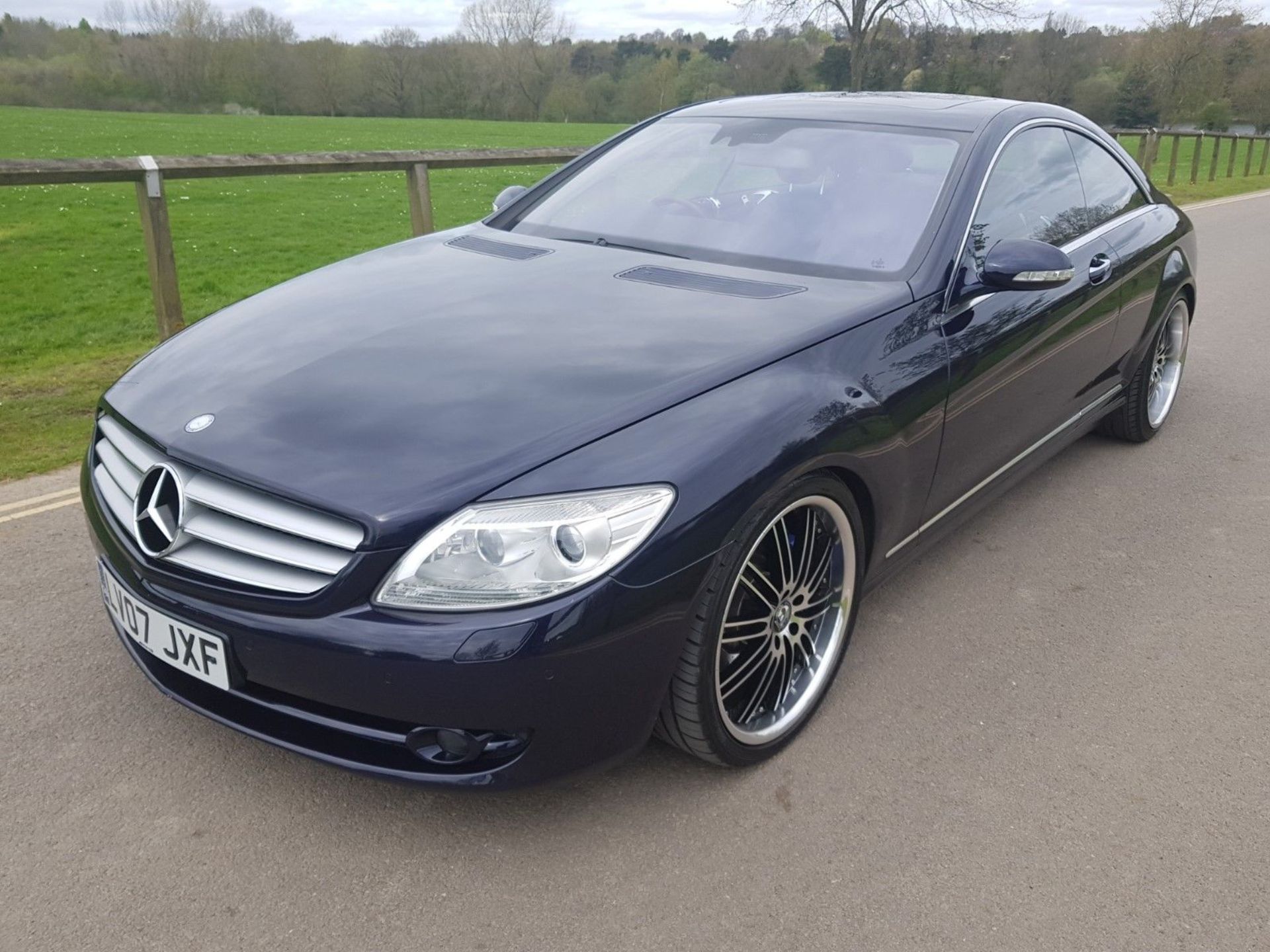 2007/07 REG MERCEDES CL500 AUTOMATIC 5.5 V8 - FULL SERVICE HISTORY - RARE AUBERGINE BLUE *NO VAT* - Image 3 of 12