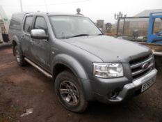 DS - 2007/56 PLATE FORD RANGER THUNDER 2.5 TDCI, SLATE METALLIC WITH BLACK LEATHER, MOT FEB 2017,