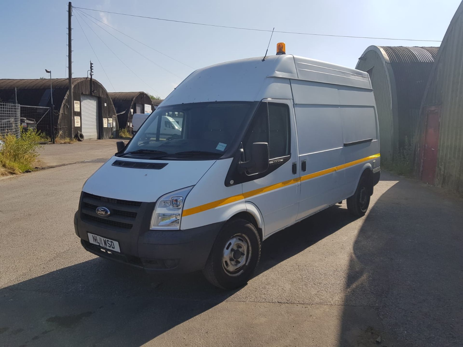 2011 FORD TRANSIT WORKSHOP 100 T350L RWD WHITE DIESEL PANEL VAN, SHOWING 0 FORMER KEEPERS *PLUS VAT* - Image 3 of 16