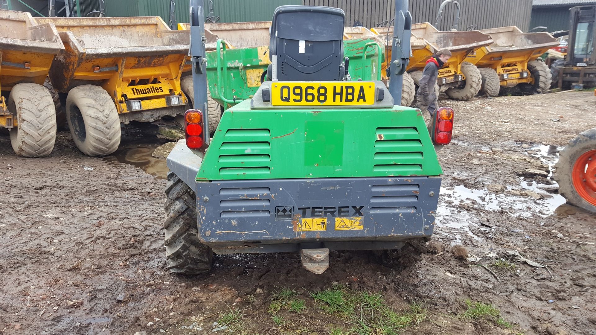 2008 GREEN TEREX 3 TONNE DIESEL SWIVEL DUMPER *PLUS VAT* - Bild 7 aus 7