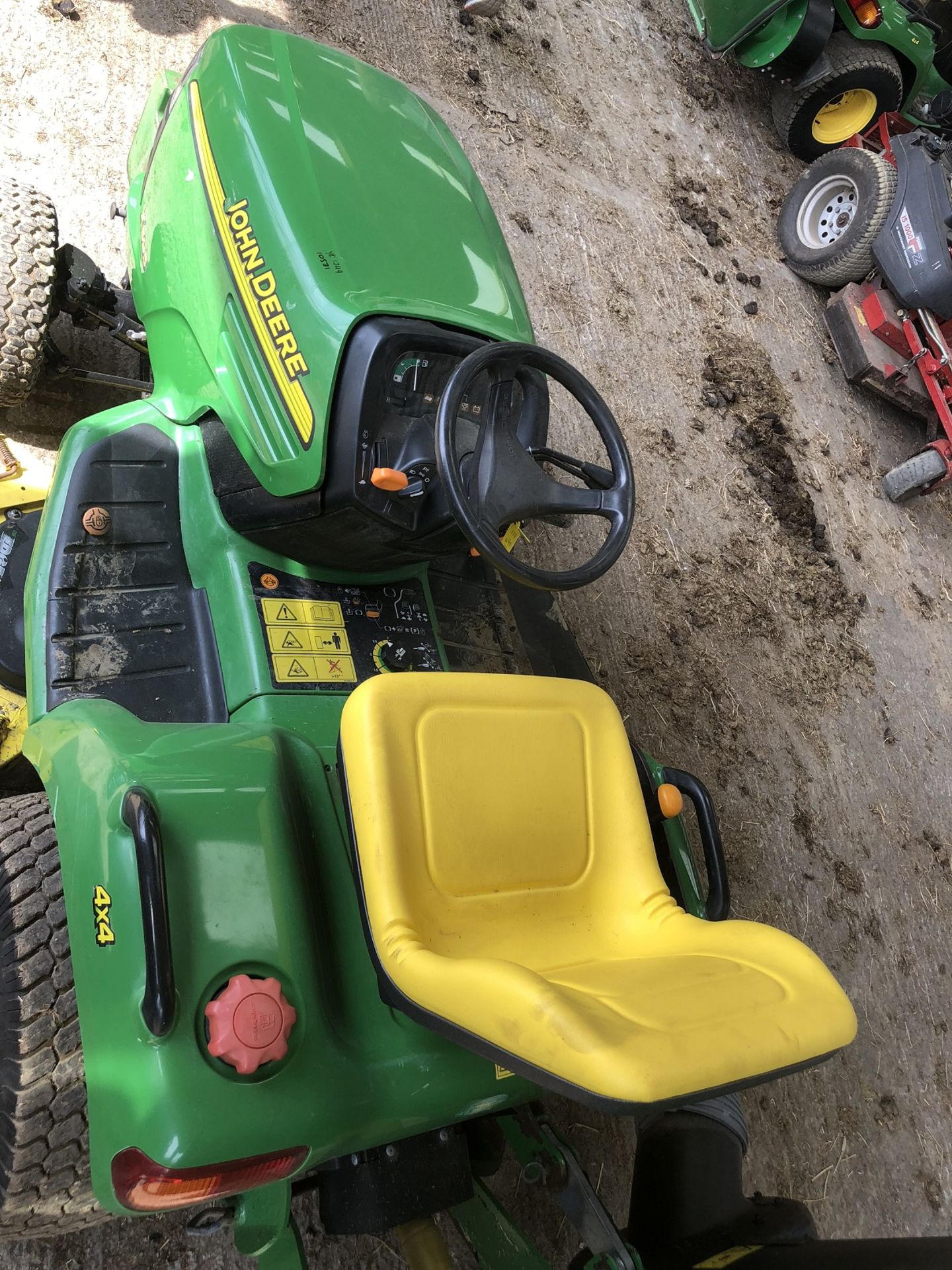 JOHN DEERE X595 RIDE ON DIESEL LAWN MOWER, IN WORKING ORDER *PLUS VAT* - Image 6 of 10