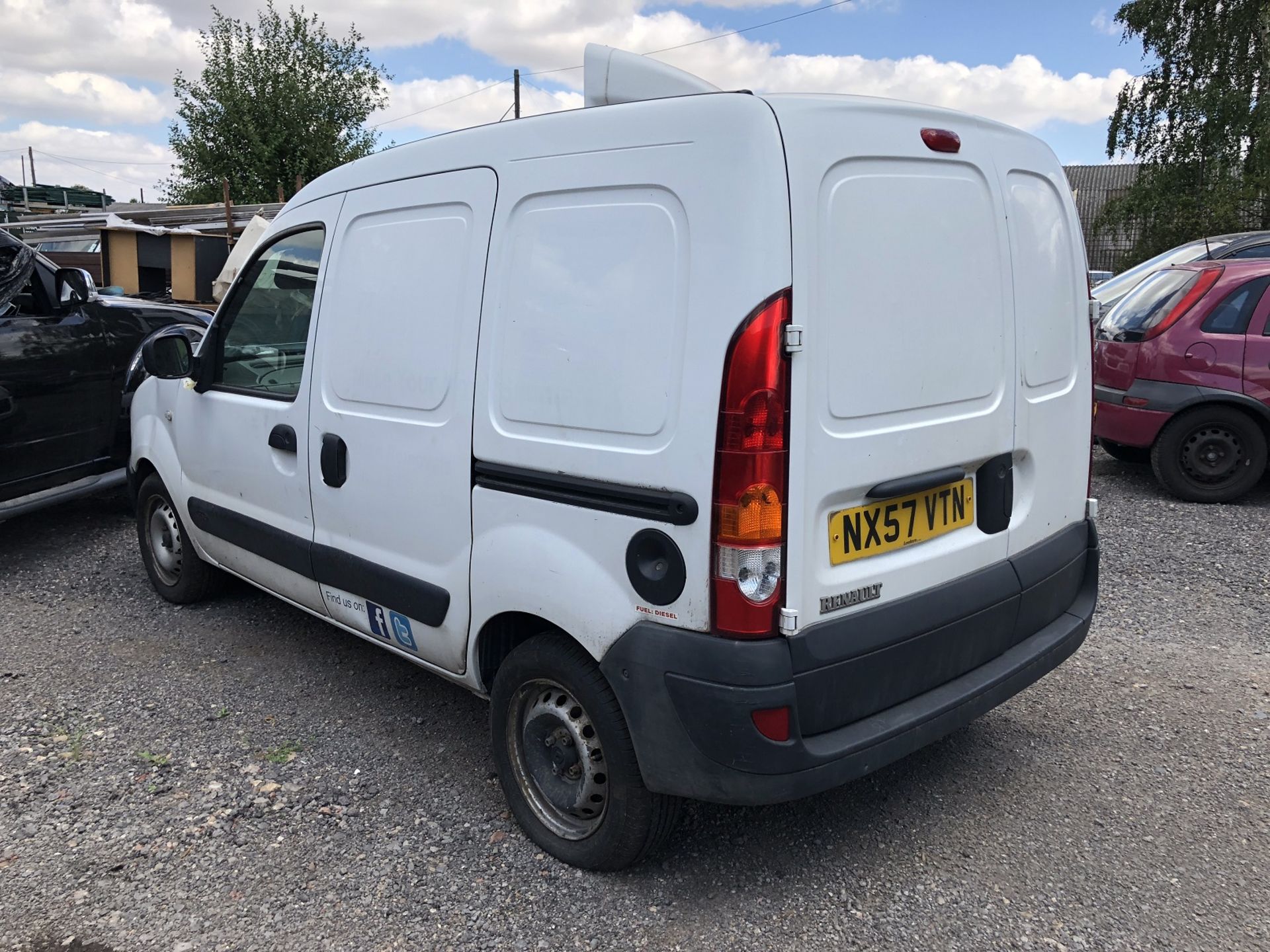 2008/57 REG RENAULT KANGOO SL17 DCI 70 WHITE DIESEL CAR DERIVED VAN - NO RESERVE *PLUS VAT* - Image 4 of 12