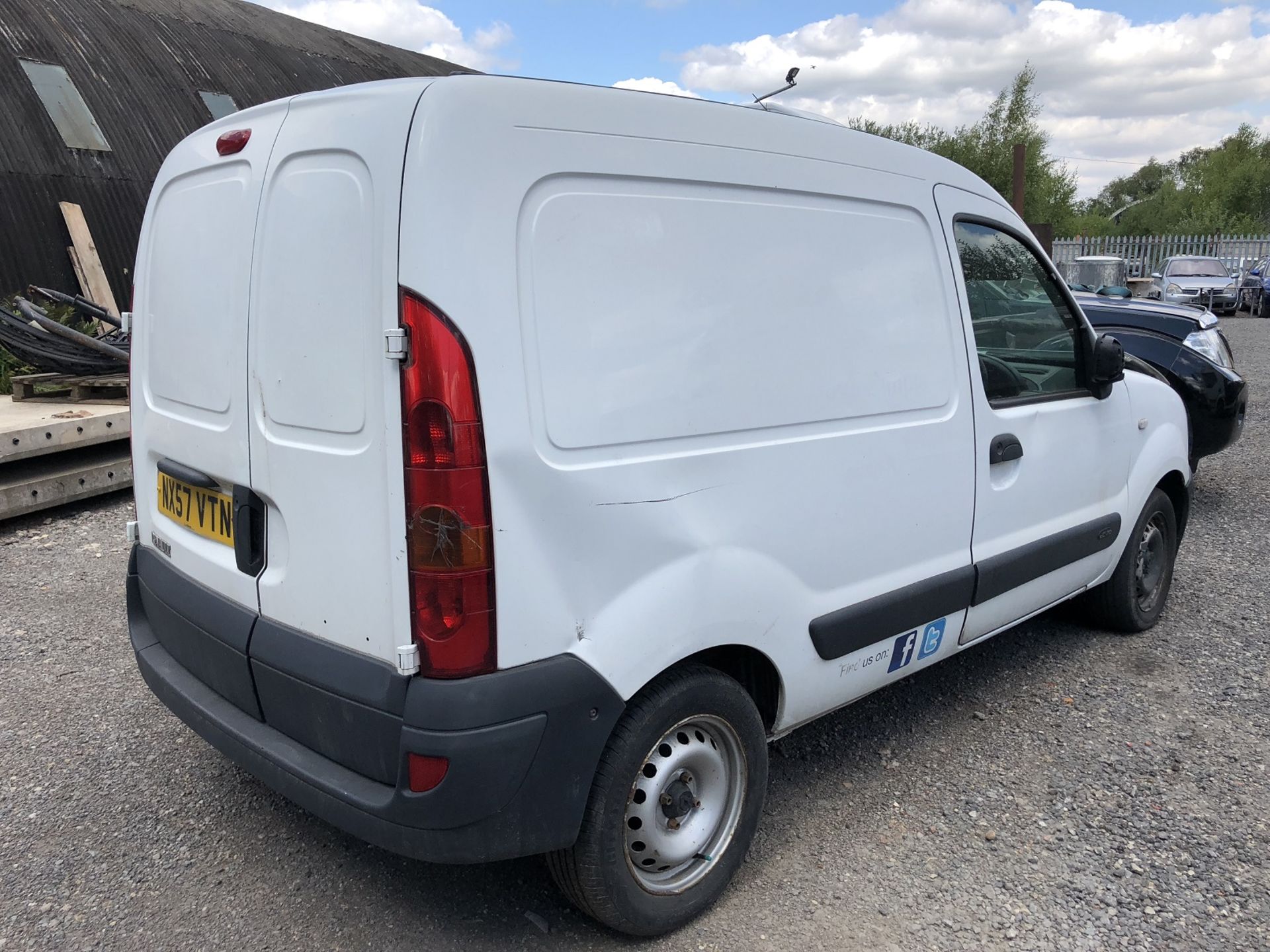 2008/57 REG RENAULT KANGOO SL17 DCI 70 WHITE DIESEL CAR DERIVED VAN - NO RESERVE *PLUS VAT* - Image 6 of 12