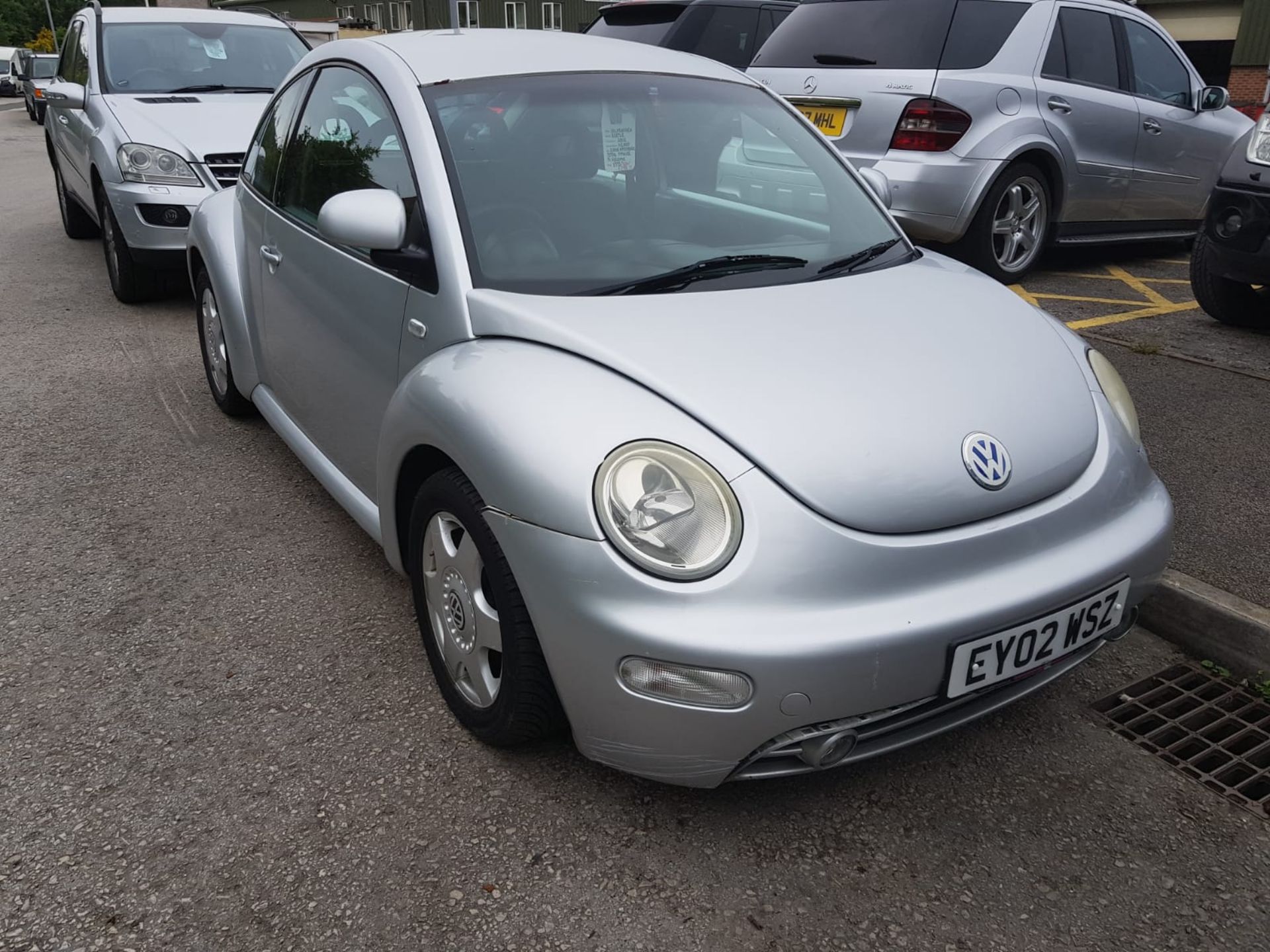 2002/02 REG VOLKSWAGEN BEETLE SILVER PETROL 3 DOOR HATCHBACK *NO VAT*