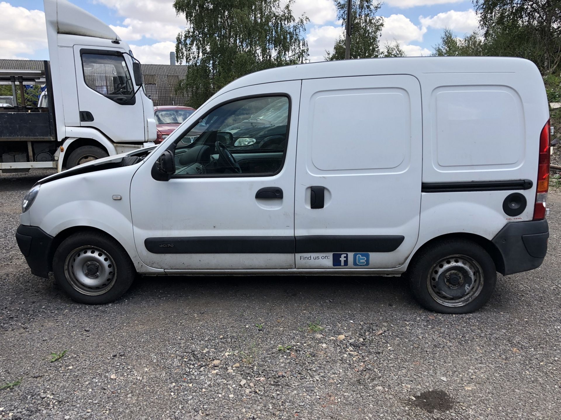 2008/57 REG RENAULT KANGOO SL17 DCI 70 WHITE DIESEL CAR DERIVED VAN - NO RESERVE *PLUS VAT* - Image 3 of 12