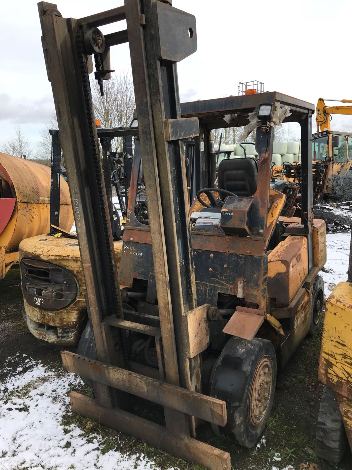 1995 YALE JUNGHEINRICH DFG 40 4 TON DIESEL FORKLIFT - SELLING AS SPARES / REPAIRS *PLUS VAT* - Image 5 of 8